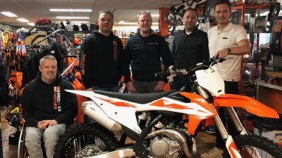 Rick Satink op Brouwer Motors KTM