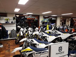 Husqvarna 2018 showroom Brouwer motors offrad dealer